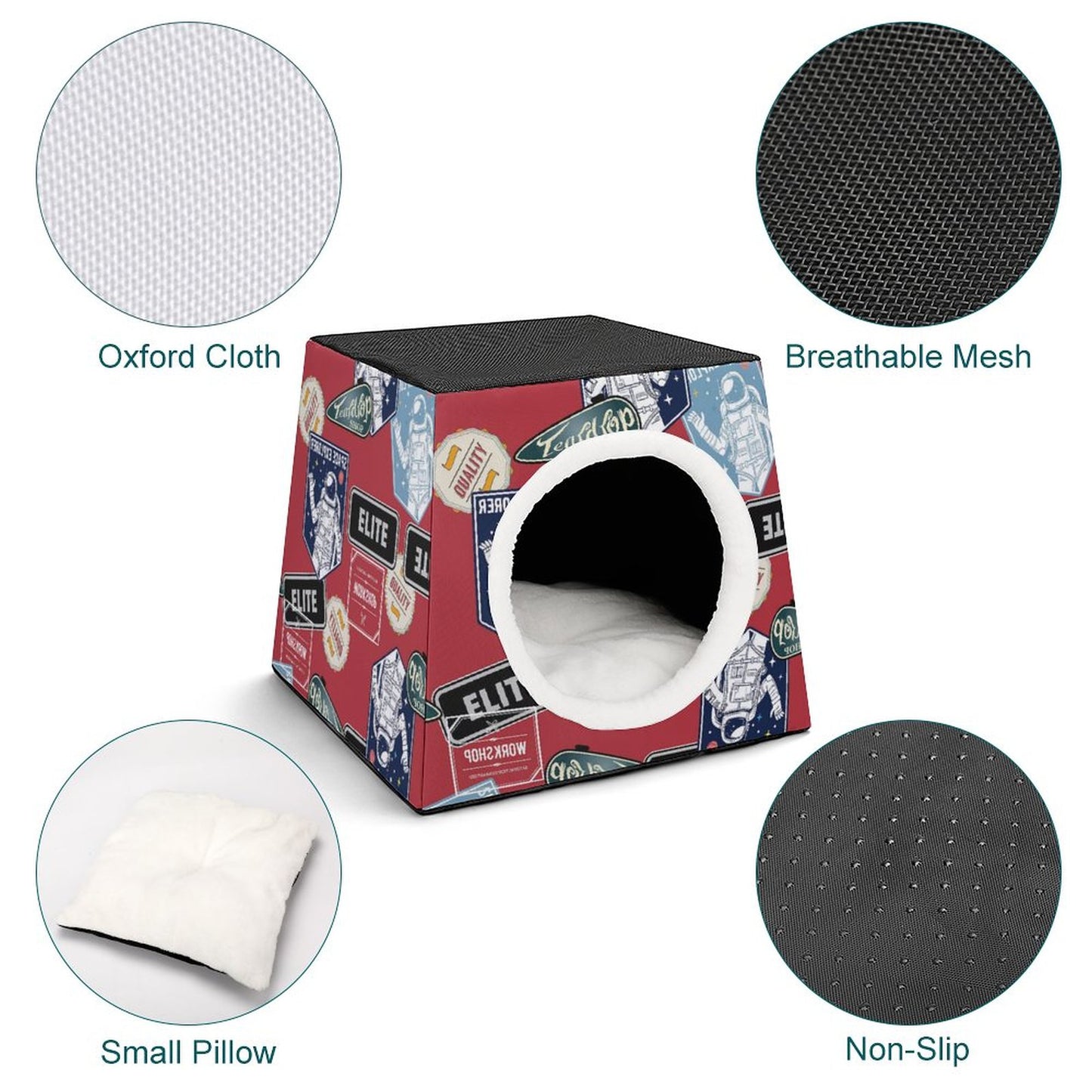 Cuccia Gatto a Capsula Spaziale | Letto Cane Chiuso Personalizzato