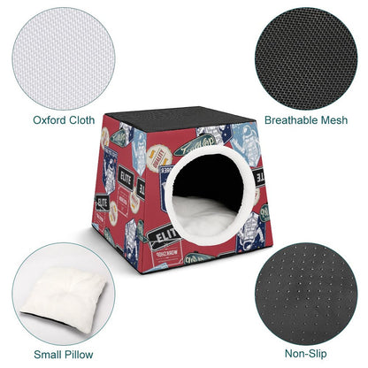 Cuccia Gatto a Capsula Spaziale | Letto Cane Chiuso Personalizzato