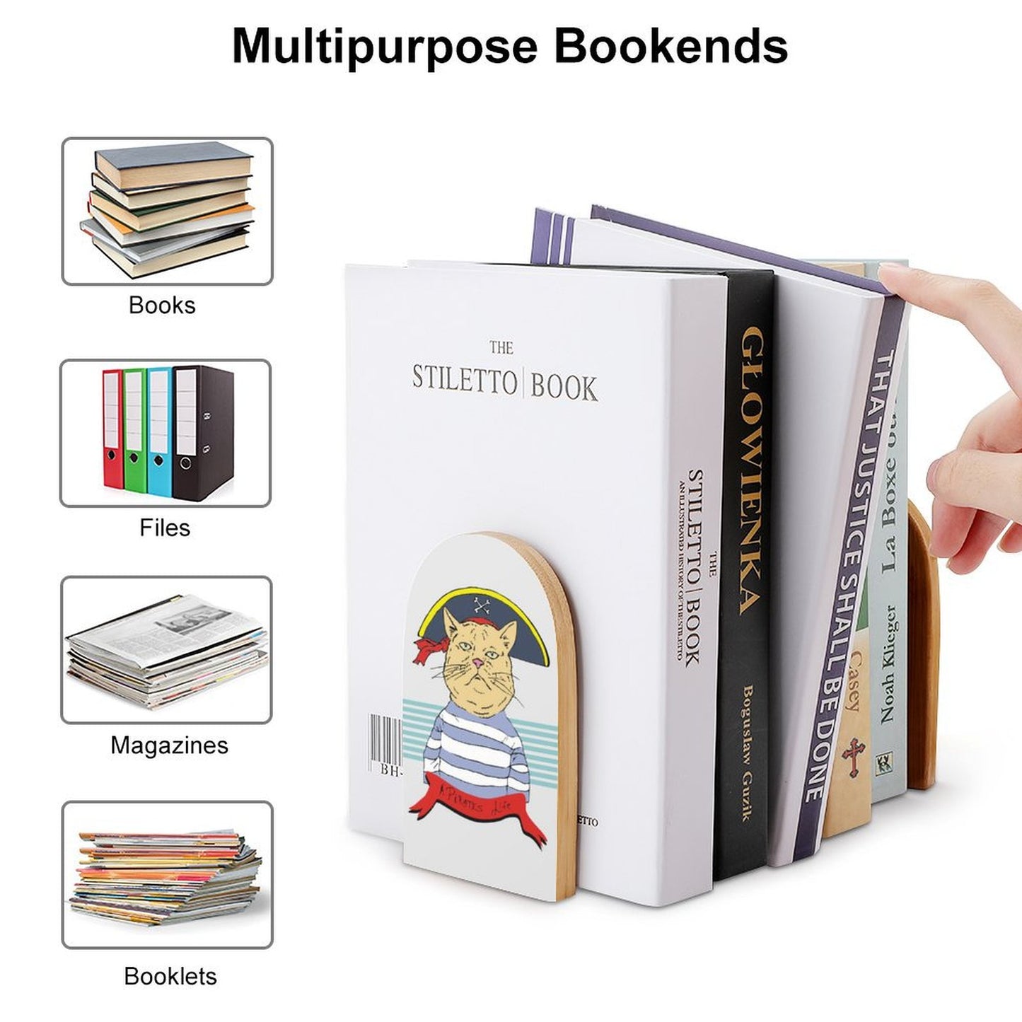 Fermalibri in Legno Personalizzati | I Guardiani della Tua Biblioteca