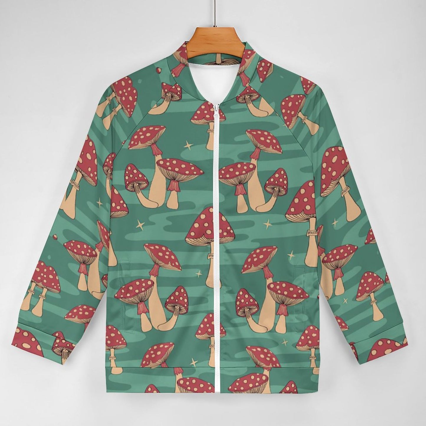 Felpa Zip-Up Manica Raglan | Bomber Ibrido Personalizzato S-5XL