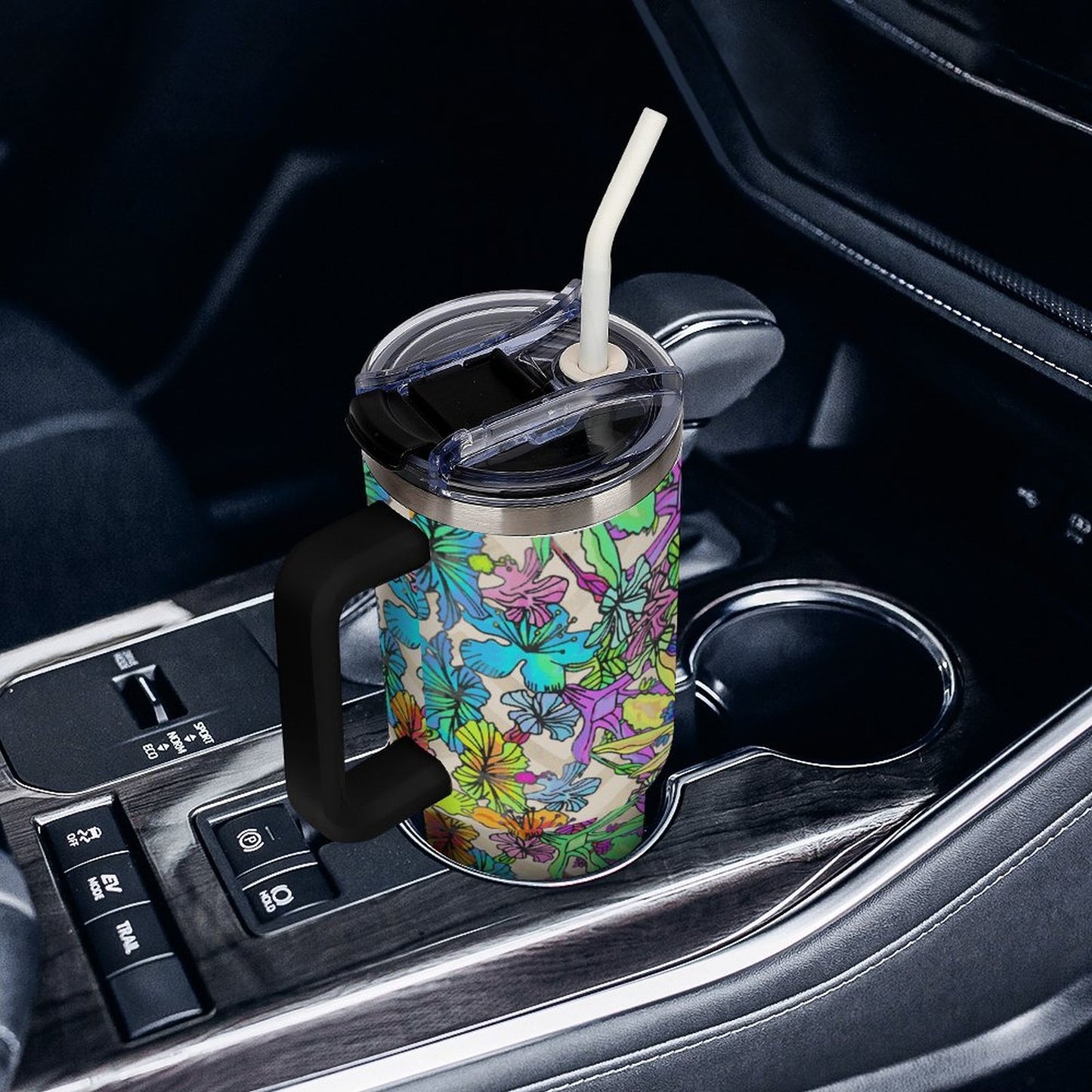 Tazza Termica da Viaggio in Acciaio Inox Personalizzata con Cannuccia