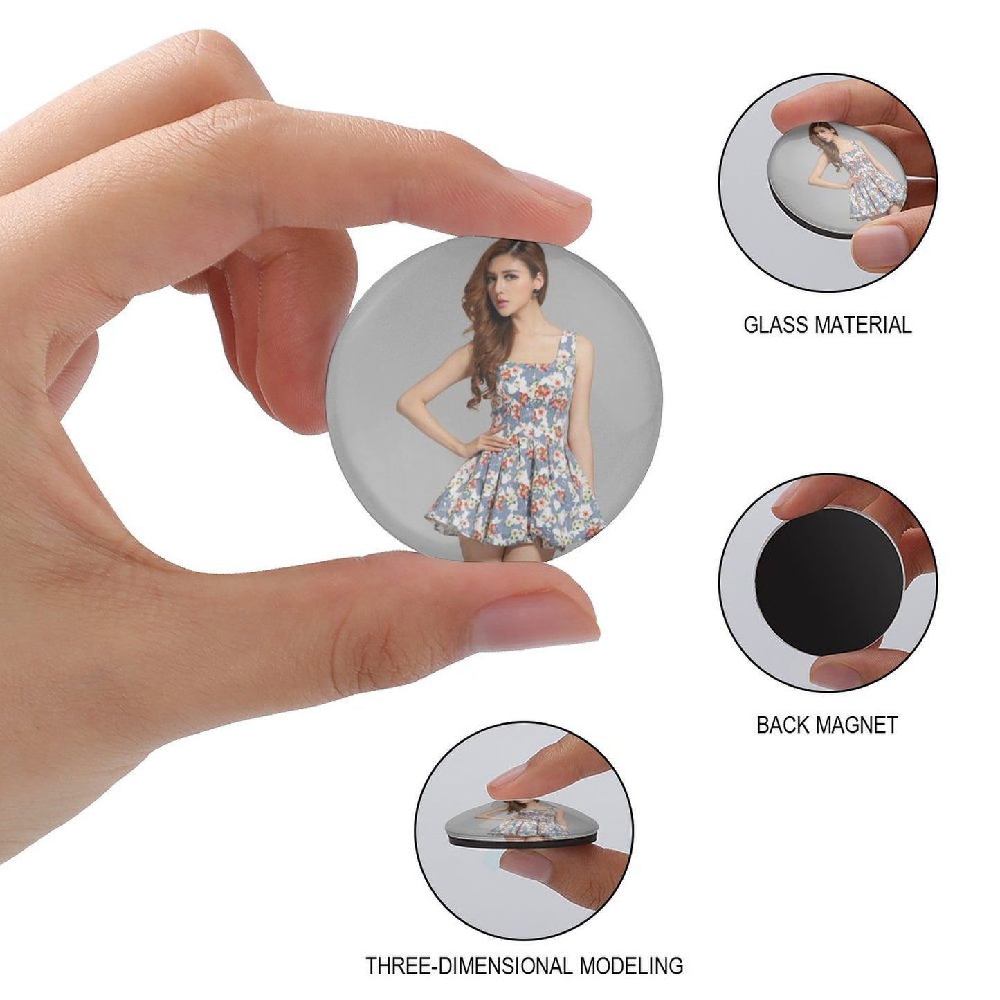 Magneti in Vetro Personalizzati | Fai Brillare le Tue Foto