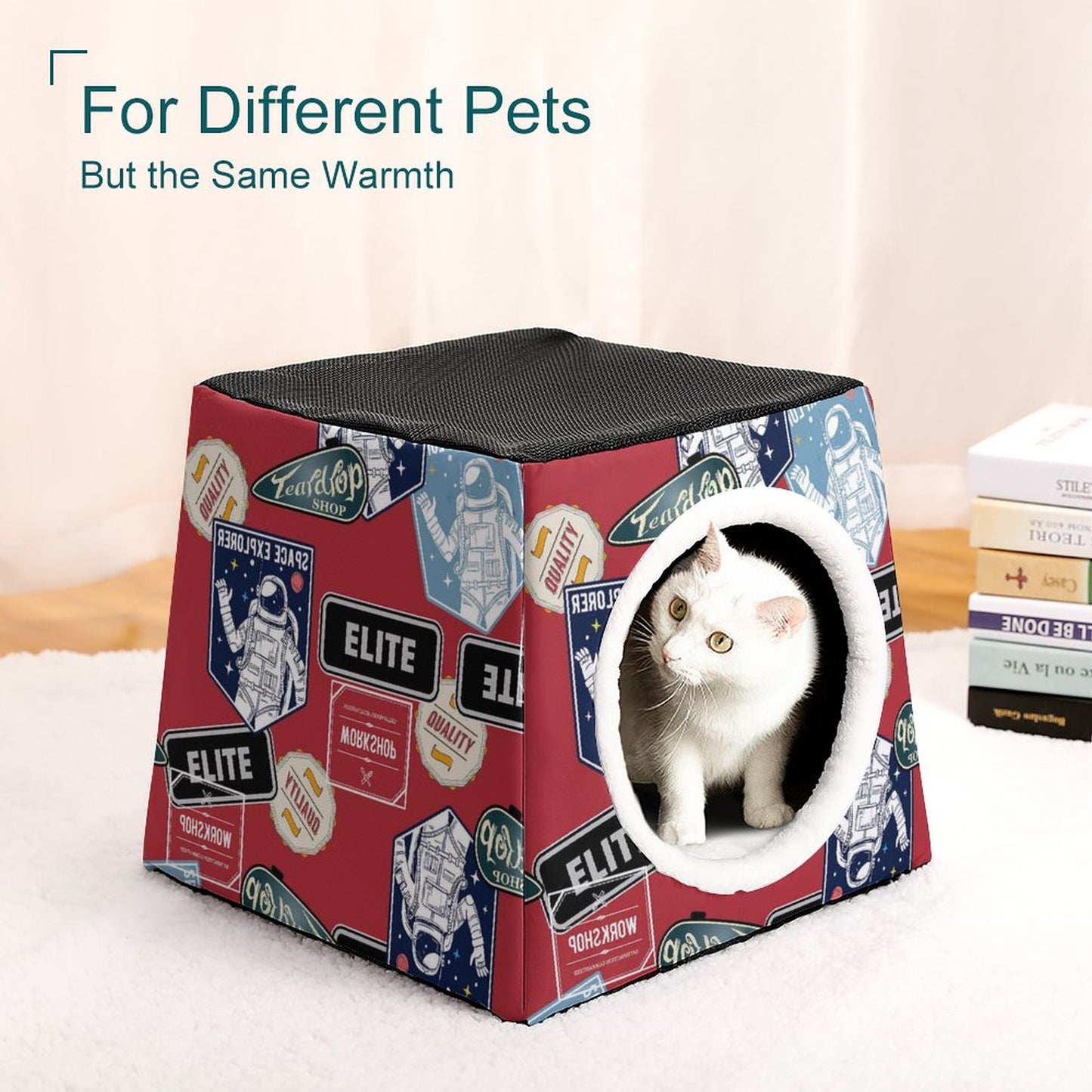 Cuccia Gatto a Capsula Spaziale | Letto Cane Chiuso Personalizzato