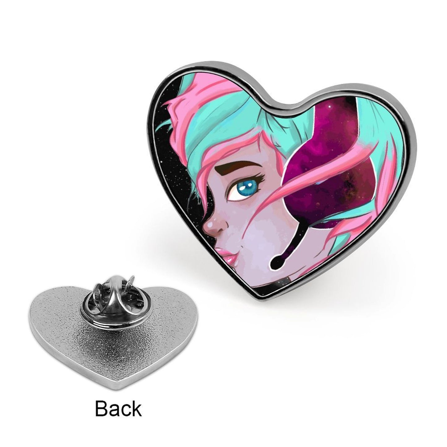 Spilla a Cuore Personalizzata in Metallo