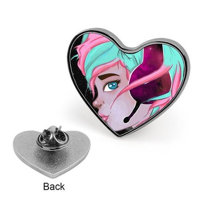Spilla a Cuore Personalizzata in Metallo