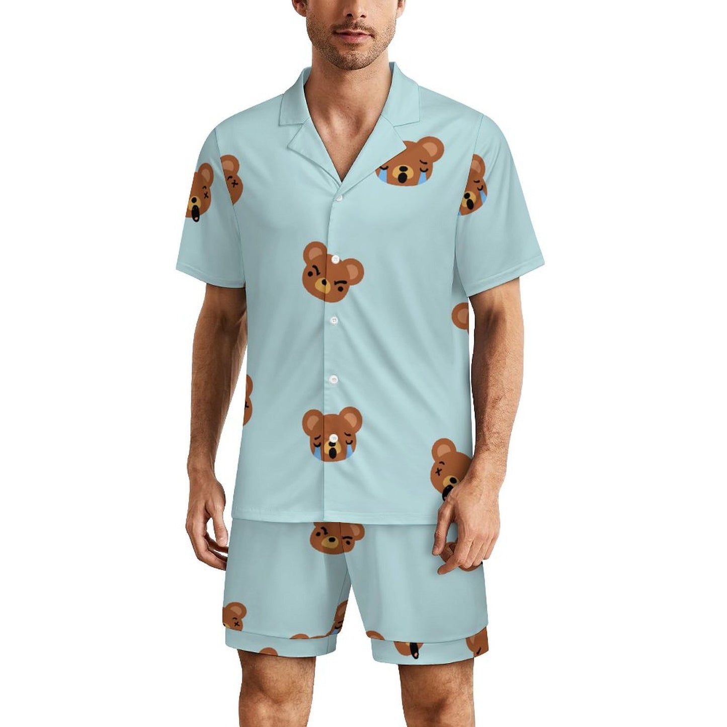 Pigiama Uomo Personalizzato Estivo | con Foto, Set Corto Morbido