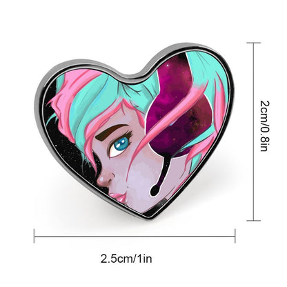 Spilla a Cuore Personalizzata in Metallo