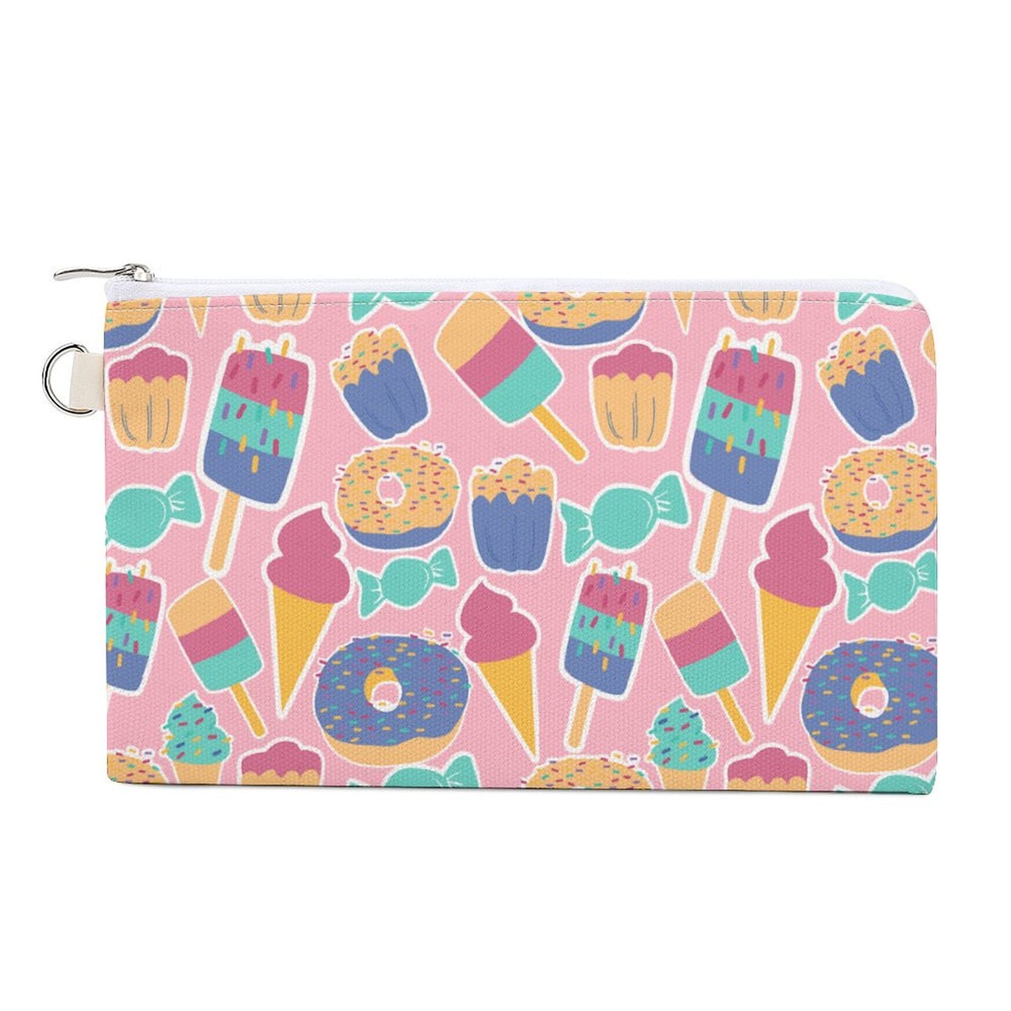 Portamonete Canvas Personalizzato | Organizer Minimalista in Tela Zip