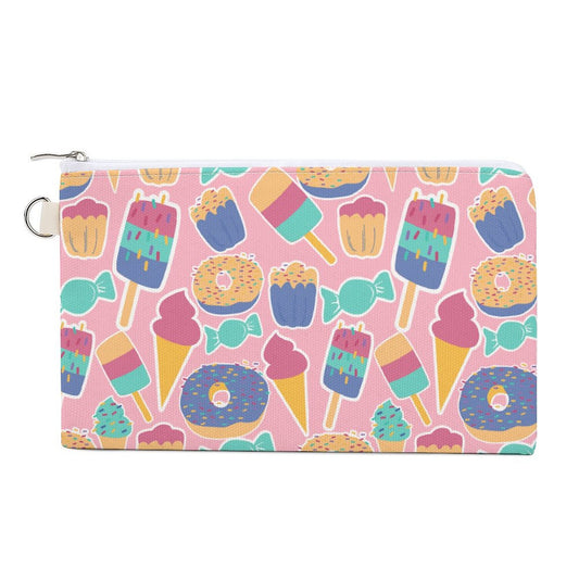 Portamonete Canvas Personalizzato | Organizer Minimalista in Tela Zip