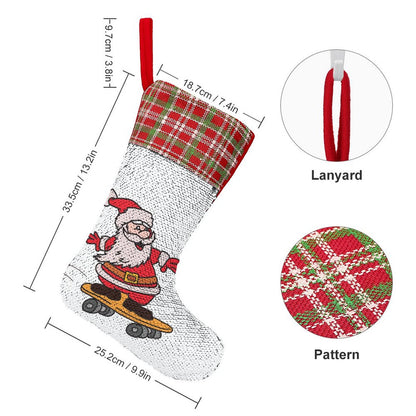 Calza di Natale Magica Personalizzata con Foto a Sorpresa