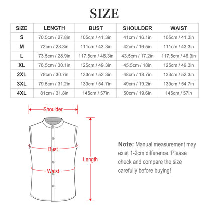 Camicia Smanicata da Uomo Personalizzata con Bottoni