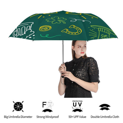 Ombrello Golf Automatico Personalizzato con Protezione UV e Struttura Antivento