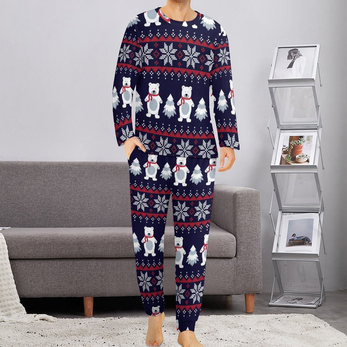 Pigiama Uomo Personalizzato | Set Lungo Soft Touch (S-6XL)