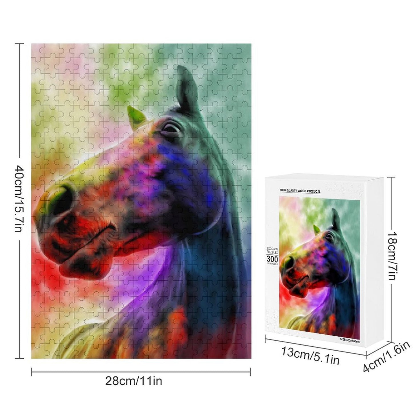 Puzzle Verticale in Legno Personalizzato | Stampa Foto Unica | Idea Regalo