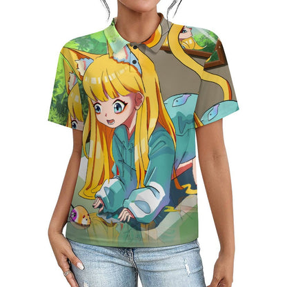 Polo Donna Personalizzata con Foto | Polo Piqué Traspirante