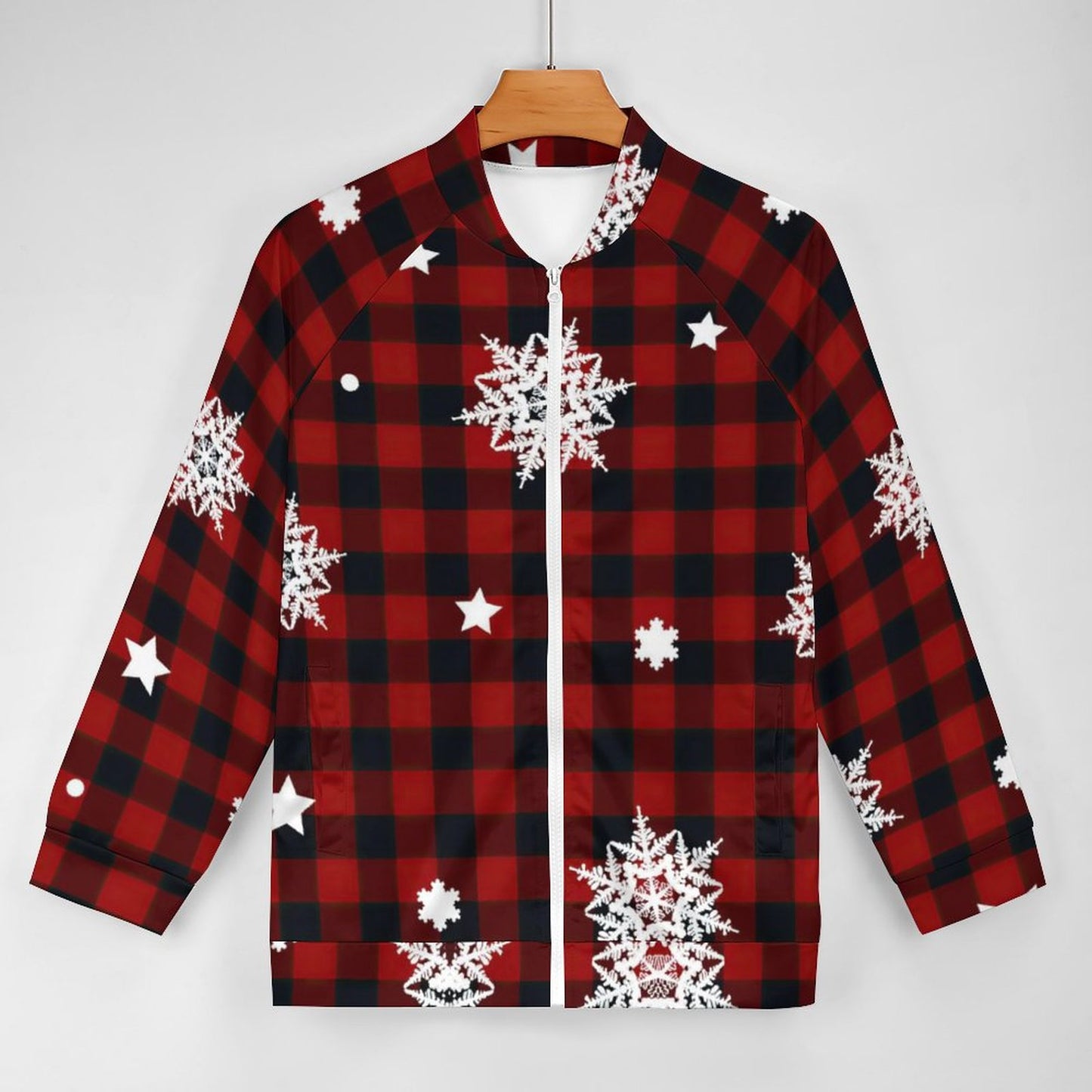 Giacca Bomber Raglan Personalizzata | Zip-Up Cardigan Uomo Donna S-5XL