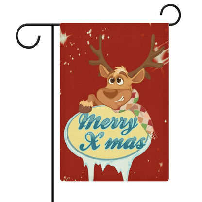 Bandiera da Giardino in Lino Personalizzata | Arazzo Rustico Bifacciale