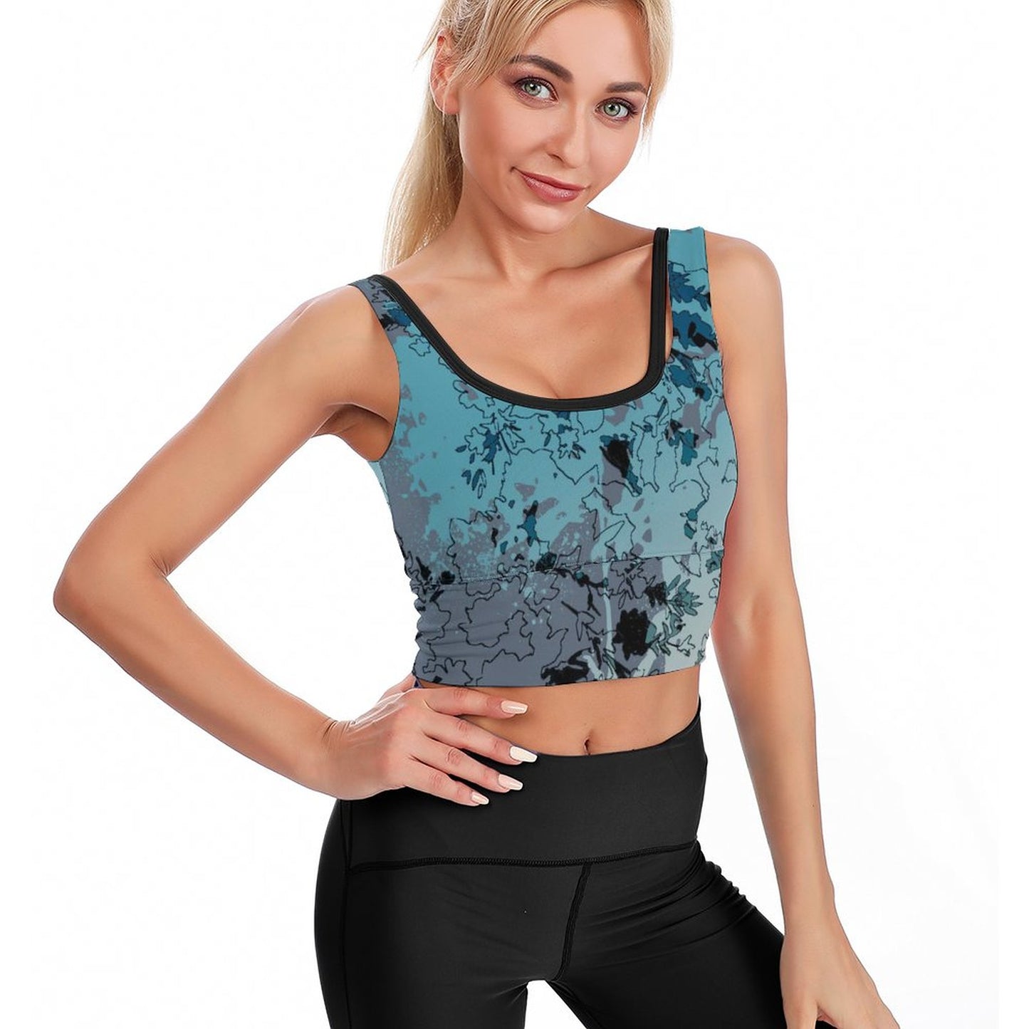 Bra Sportivo Personalizzato Antishock | Crop Top U-Back Donna