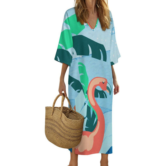Caftano Donna Lungo Personalizzato | Abito Stile Mediterraneo | Regalo per Lei