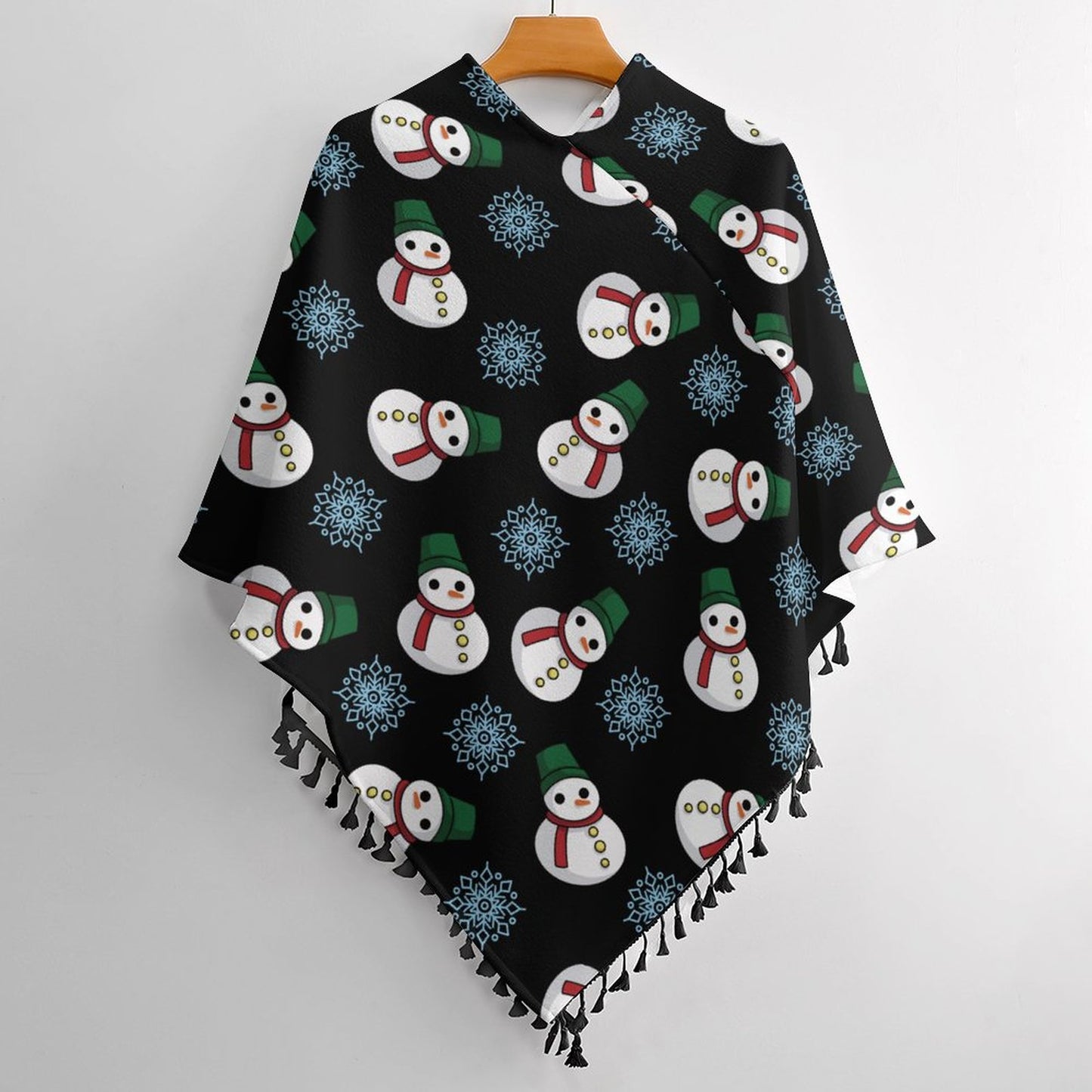 Mantello Personalizzato con Frange | Poncho Elegante da Donna