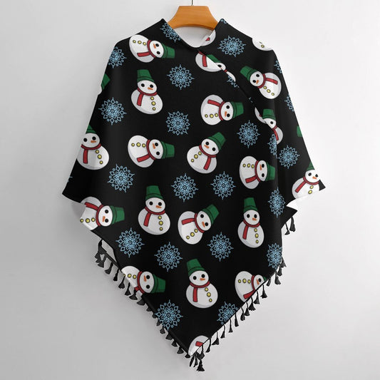 Mantello Personalizzato con Frange | Poncho Elegante da Donna