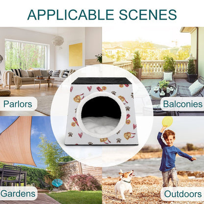 Cuccia Gatto a Capsula Spaziale | Letto Cane Chiuso Personalizzato