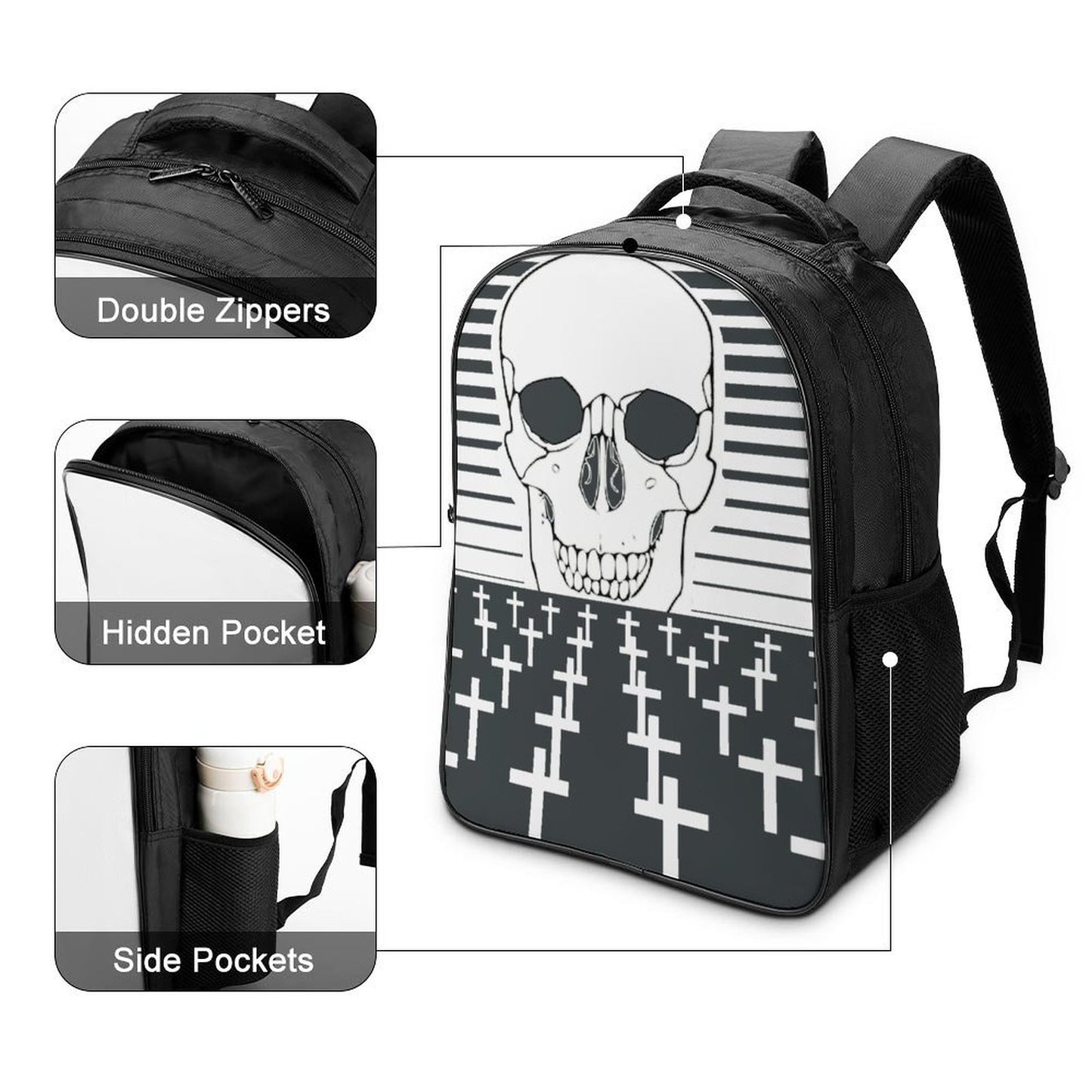 Zaino Porta PC 16" Personalizzato | Nylon Guji Heavy Duty per Studenti