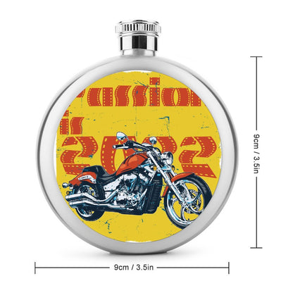 Fiaschetta Rotonda Personalizzata 5oz | Acciaio Inox & Stampa UV