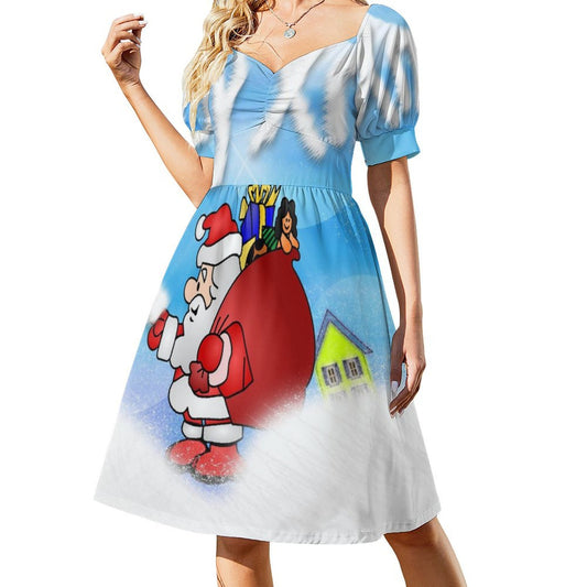 Abito A-Line Personalizzato con Foto | Vestito Estivo Sciancrato