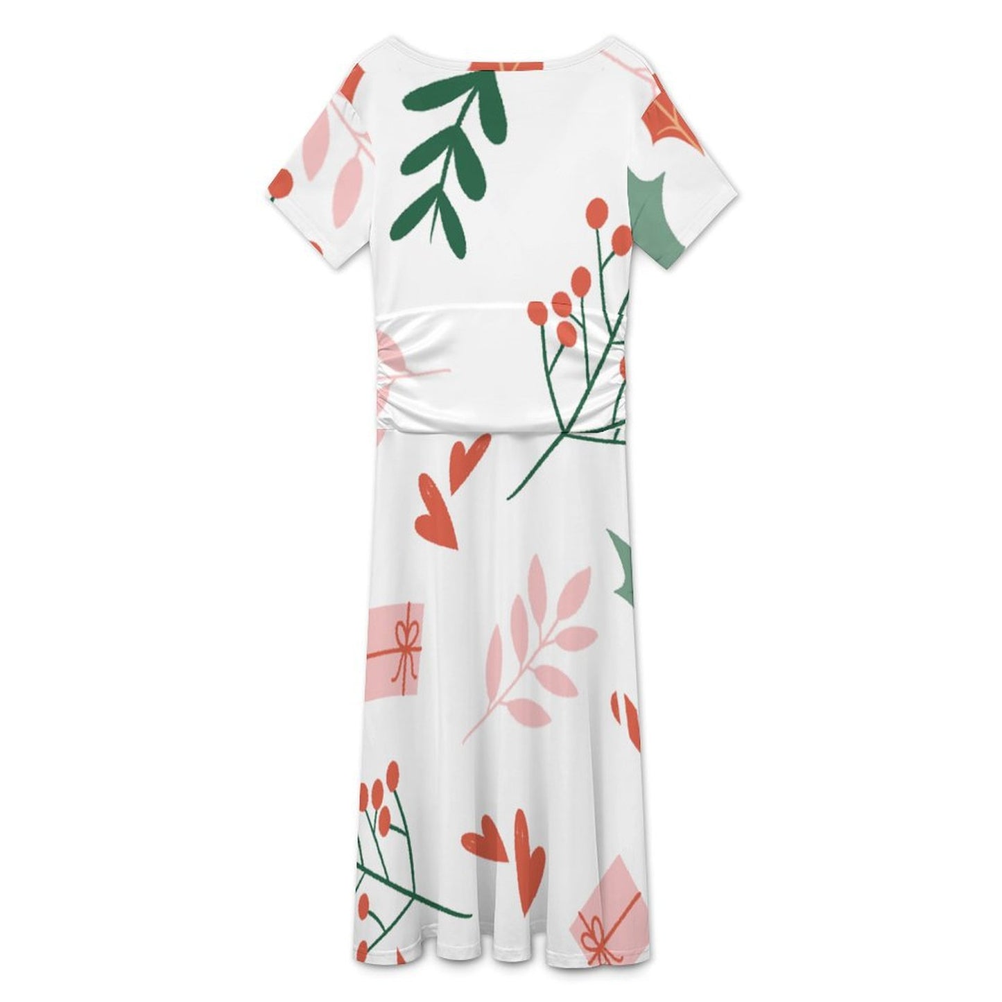 Abito Personalizzato Donna Scollo a V | Vestito in Seta di Latte con Foto