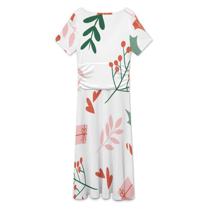 Abito Personalizzato Donna Scollo a V | Vestito in Seta di Latte con Foto