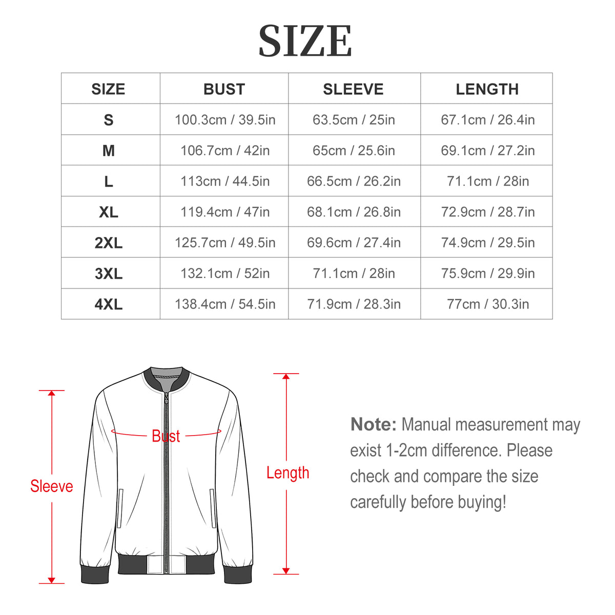 Giacca Bomber Uomo Personalizzabile Leggera con Stampa Custom