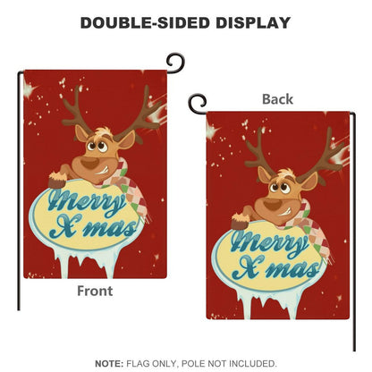 Bandiera da Giardino in Lino Personalizzata | Arazzo Rustico Bifacciale