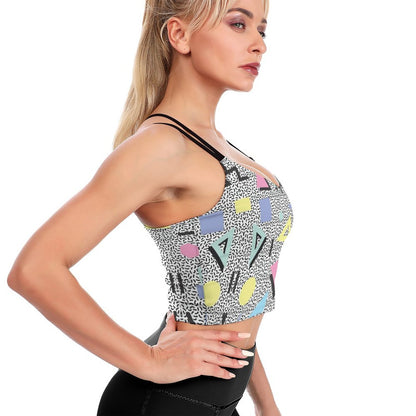 Top Yoga Crop Personalizzato | Canotta Sportiva Imbottita Senza Ferretto