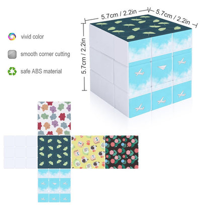 Cubo di Rubik 3x3 Personalizzato Foto UV | Speed Cube Stampa Custom ABS