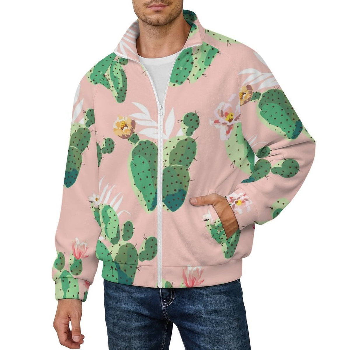 Giacca Pile Uomo con Zip Personalizzabile
