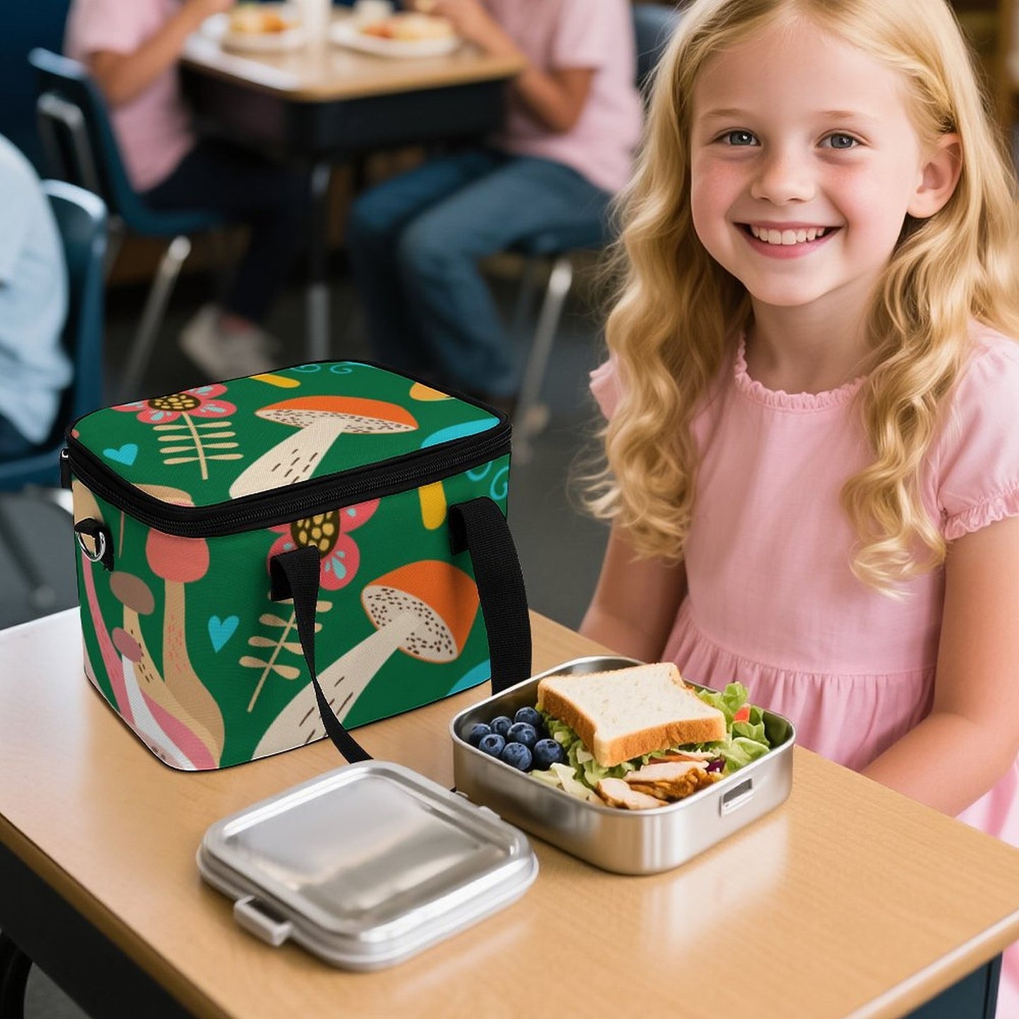 Borsa Termica Porta Pranzo Impermeabile Personalizzata in Oxford 600D