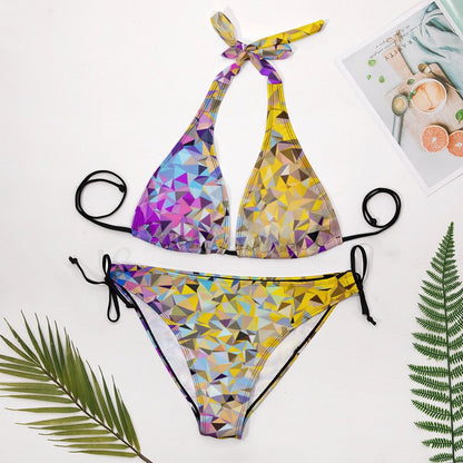 Bikini Personalizzato Donna | Stampa Unica | Costume Due Pezzi Regolabile