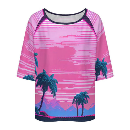 T-Shirt Donna Scollo a Barca Personalizzabile | Maglia a Coste