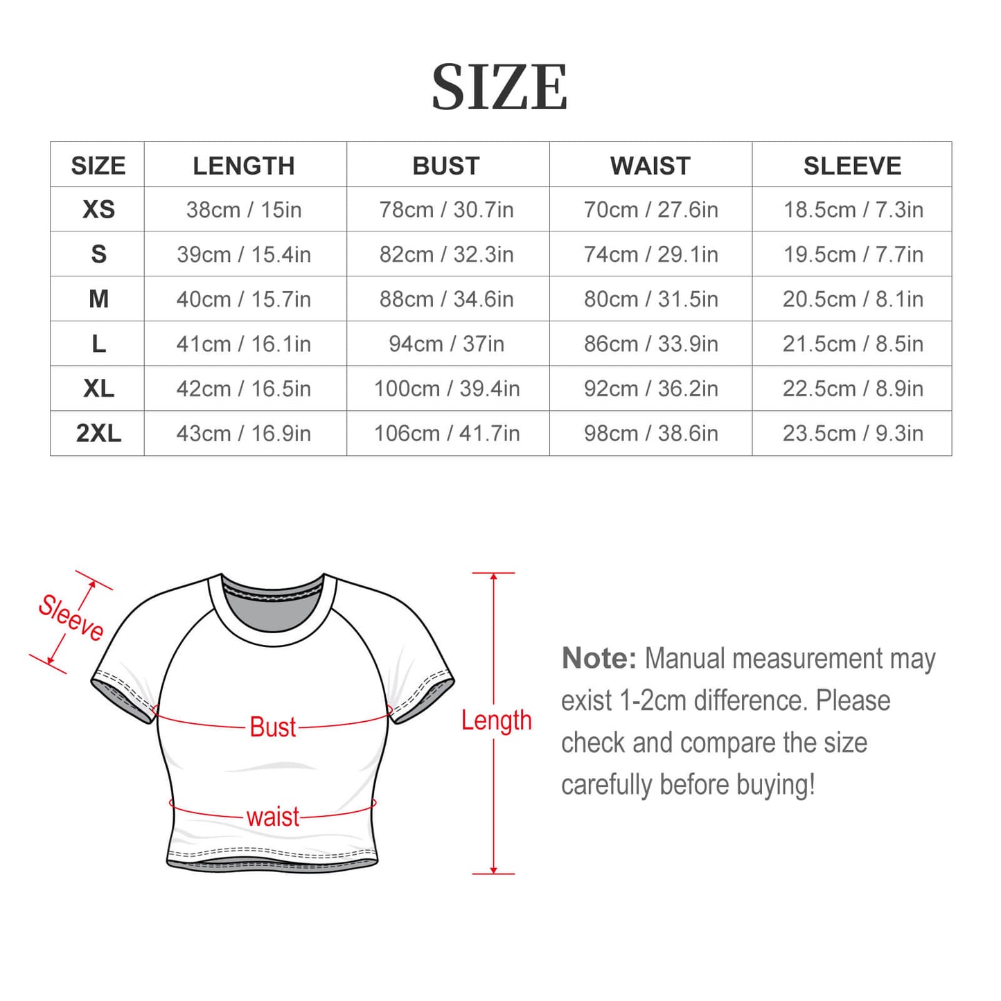 T-Shirt Corta Raglan Ragazza Personalizzata | Simil Cotone | Stampa Unica