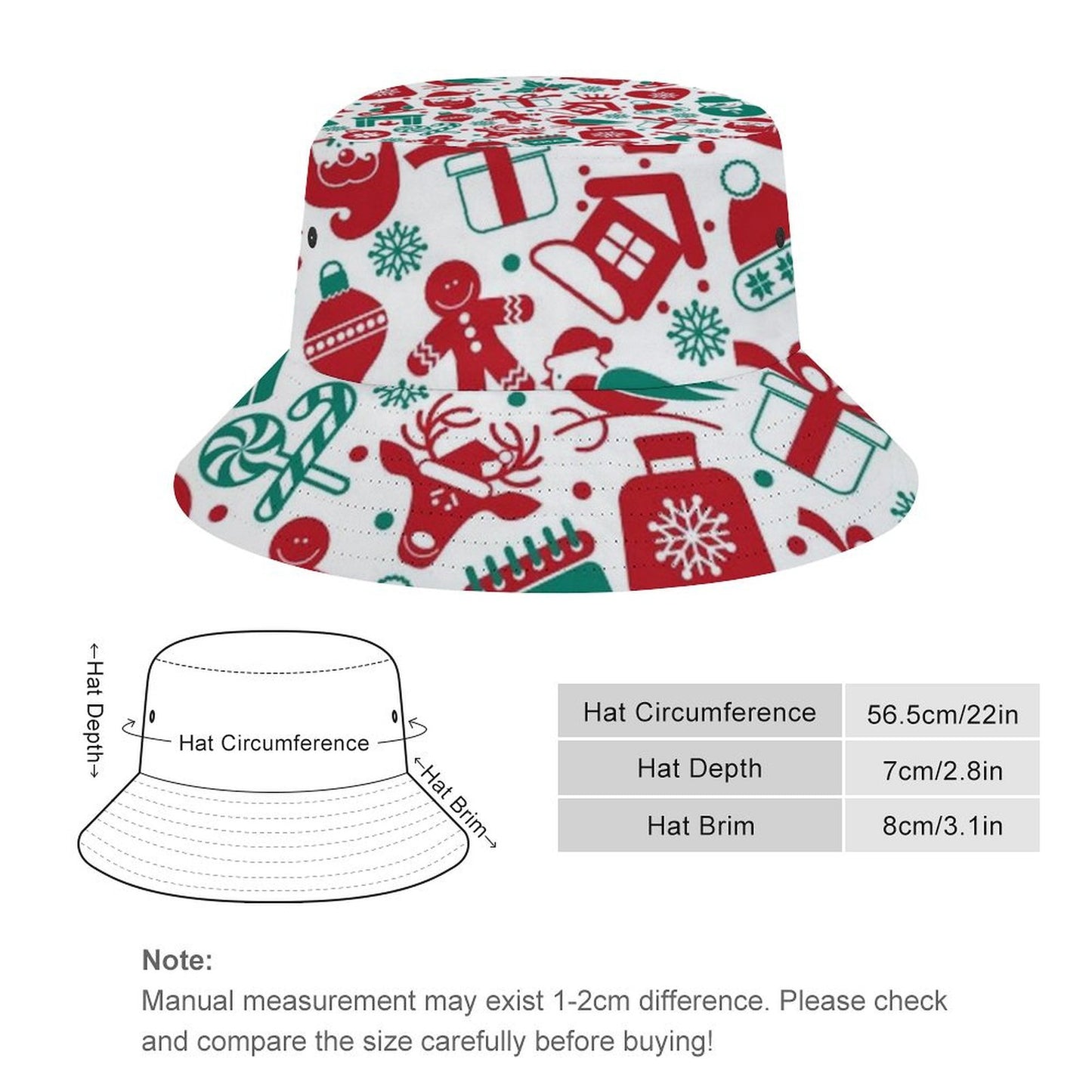 Cappello da Pescatore Personalizzato con Foto | Stampa Unica Unisex