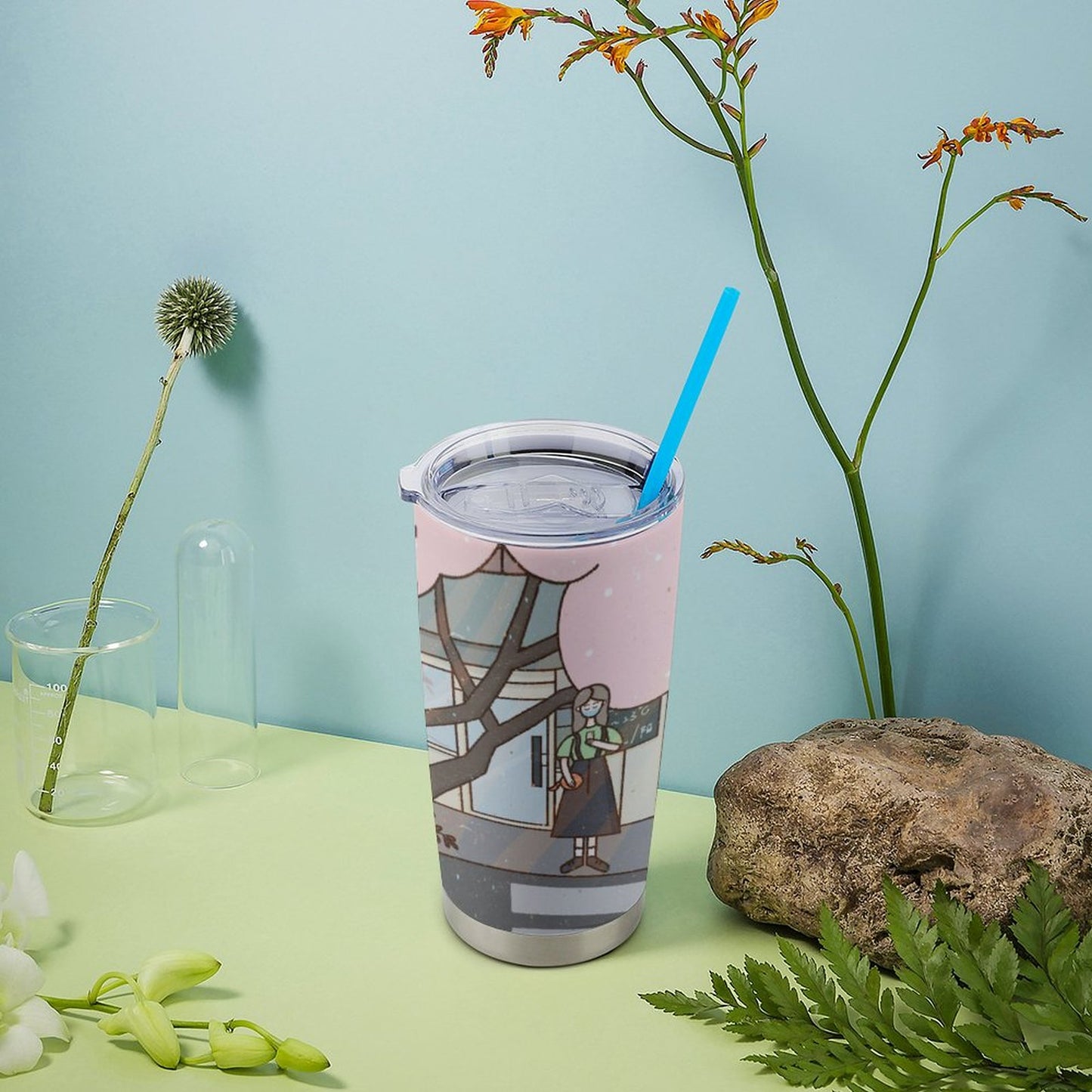 Tumbler Auto Personalizzato 600ml | Tazza Viaggio Full Print