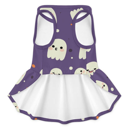 Vestito Estivo per Cani e Gatti con Balze Hawaiane e Stampa Personalizzata