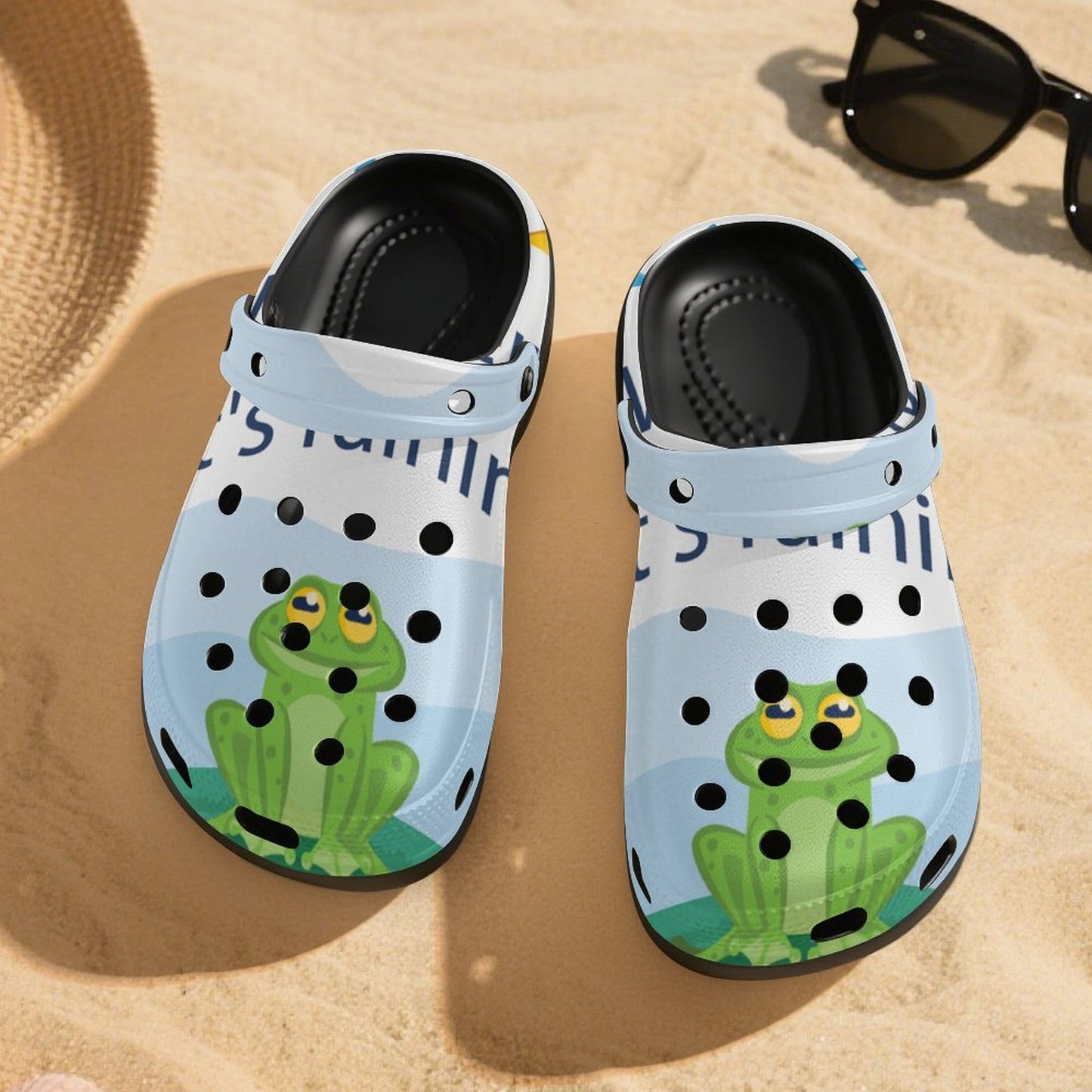 Platform Clogs con Tacco Personalizzati in EVA con Stampa Grafica su Misura