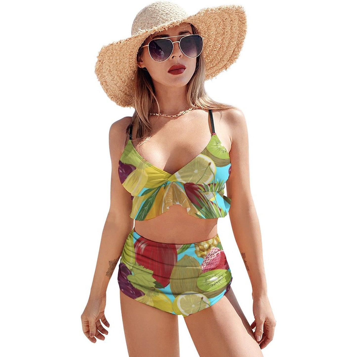Bikini con Volant Personalizzato | Costume Due Pezzi Unico