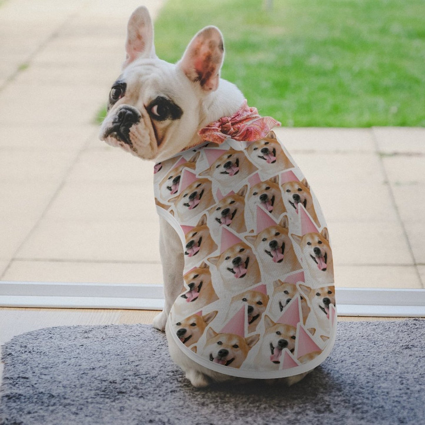 Canottiera Traspirante per Cani e Gatti con Stampa All Over Personalizzata