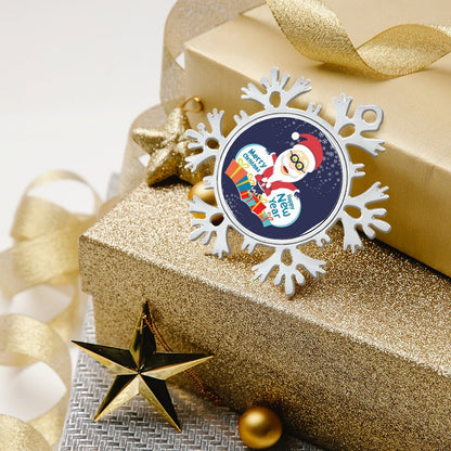 Fiocco di Neve in Metallo Personalizzato | Il Tuo Cimelio di Natale