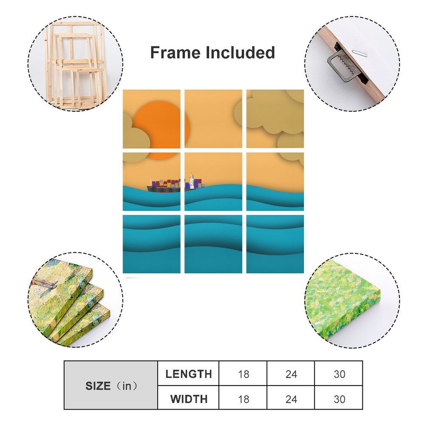 Quadro Componibile 9 Pannelli da Foto | La Tua Arte, un'Esplosione Visiva