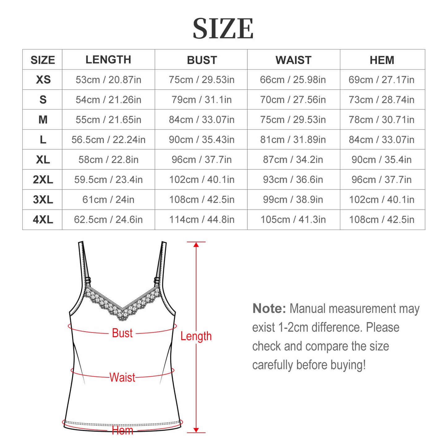 Canotta con Pizzo a V Personalizzata