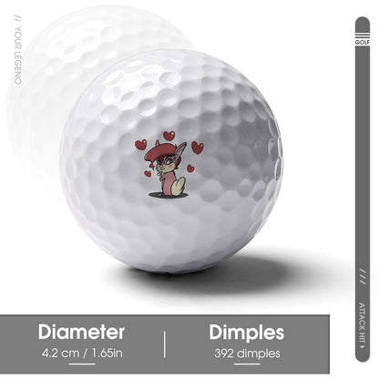 Palline da Golf Personalizzate | Stampa UV Fronte-Retro | Idea Regalo Golfista